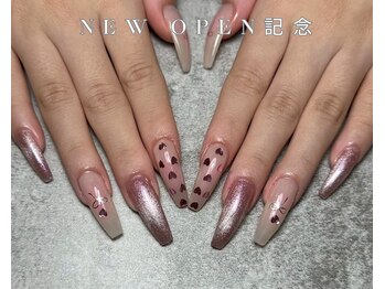 ラメグラデーションネイル