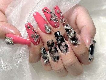 ポピネイル アカバネテン(popi nail)の写真/★1番人気★120分パーツやり放題コース!時間内ならお好きなパーツで最高にときめく指先を叶えます♪