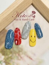 コト(KOTO)/ニコちゃん/デニム/ペイズリー