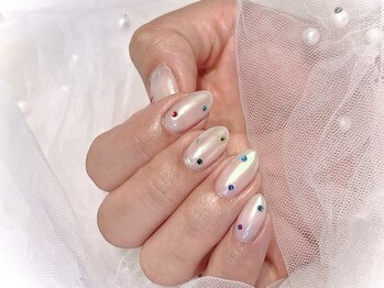 ショウネイル(show nail)/◇マルチカラーストーンネイル◇