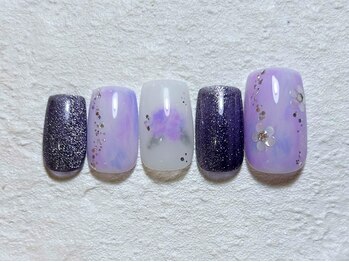 ネイルビート(NAIL BEAT)/紫陽花ネイル