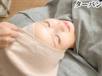 ホワイトワックス 新潟万代店(WHITE WAX)/ピシッとターバンを巻きます♪