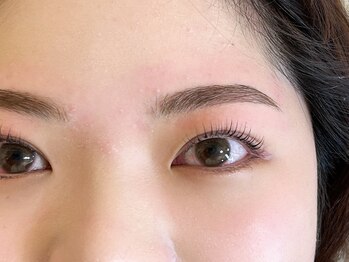 ルモ アイデザイン(lumo eyedesign)/まつげパーマの間に眉wax