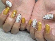 ネイル アトリエ ミジュ(nail atelier MijU)/ツイードネイル