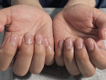 オムネイル 渋谷(HOMME NAIL)/クリアジェル【メンズネイル】