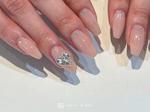 ハート埋め尽くしネイル♪