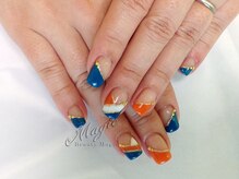ネイルサロン ビューティーマジック 川口店/ カラフルフレンチネイル