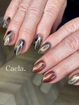 カエラ(Caela)/ニュアンス×マグネットネイル