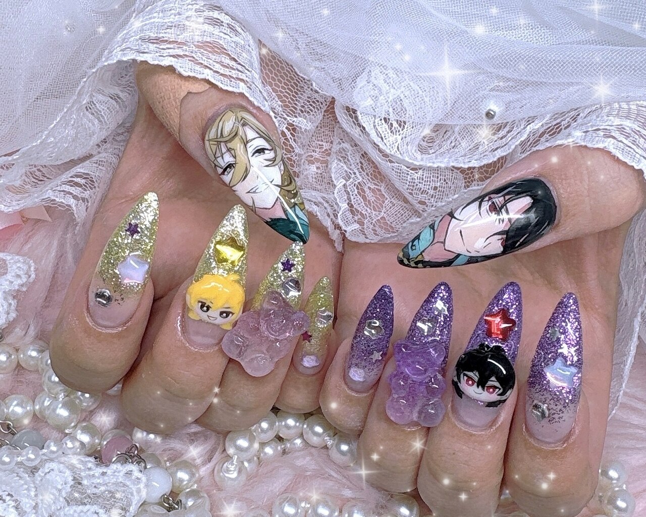 2026年冬トレンド】パープル リボン ハンドのネイルデザイン集｜人気順