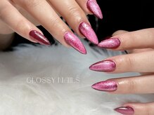 グロッシー ネイル(glossy nails)の雰囲気(アプレチップ長さだしMサイズ)
