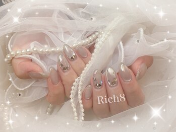 ネイルアンドまつげエクステ リッチエイト 原宿店(Rich8)の写真/[学割U24]【ハンドワンカラー・ラメグラ￥4000~/まつ毛パーマ￥3800~】リーズナブル×ハイクオリティ＊