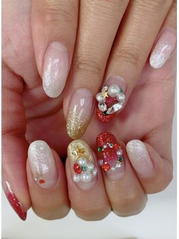 ネイルサロン ティアラリュクス 市川北口店(Tiara Luxe)/キラキラXmas