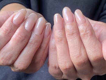 マハロネイル(Mahalo Nail)/先端ラメフレンチ