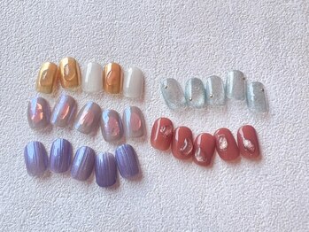 ノラ ミナミアオヤマ(NORA MINAMIAOYAMA)の写真/【トレンド×季節感ある定額ネイルが豊富♪】最旬ネイルで気分UP！高い提案力と技術で納得いく指先に☆