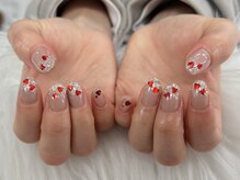 ディーネイル 池袋(D-nail)/[木村]キラキラハートネイル