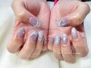 トレンドのレースネイル*。