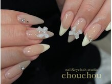 ネイルアンドアイラッシュスタジオ シュシュ(chouchou)/カッコかわいいフレンチ