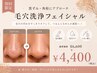 【黒ずみ・角栓】鼻毛穴洗浄フェイシャル+イオン導入 ¥6,600→¥4,400
