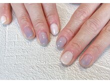 アトリエ グリッター(atelier glitter)/紫陽花ネイル