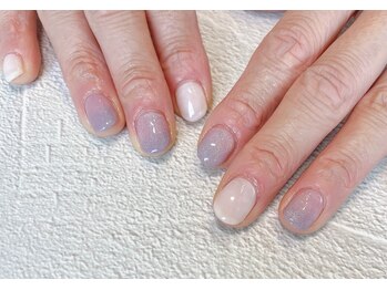 アトリエ グリッター(atelier glitter)/紫陽花ネイル