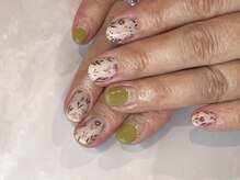 オーク 兵庫(OAK)/カーキ×手書きアート＊°°