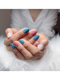 紫陽花ネイル♪