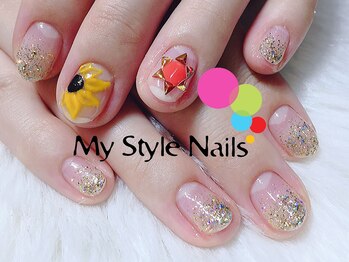 マイ スタイル ネイルズ(My Style Nails)/ラメグラデーションジェル