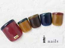 アイネイルズ 新宿店(I nails)/カラフルくすみフット
