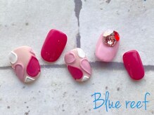 ネイルアンドまつげエクステ ブルーリーフ 四谷三丁目店(Blue Reef)/バレンタインネイル