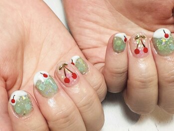 フレイムス アイラッシュ アンド ネイル(FRAMES)/クリームソーダ×さくらんぼ