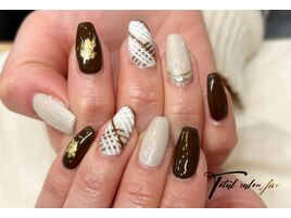 バレンタインネイル