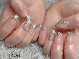 シェルフレンチ　夏　ニュアンス