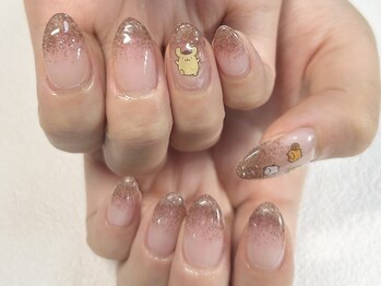 イレブンネイルズ(11nails)/ラメグラ＋パーツ追加