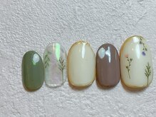 ネイルビート(NAIL BEAT)/フラワーネイル　ニュアンス