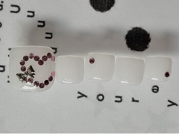 ジェミーネイル エビス(Jemiy nail ebisu)/フットハートリボン9480yen