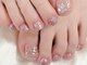 スマイル ネイル 大宮(smile nail)の写真/［大宮/フットネイル］可愛い足元で気分も上がる♪カラー1000種以上！キラキラパーツも充実！フットネイル