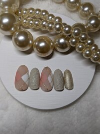 1月定額ネイルC/アーガイル