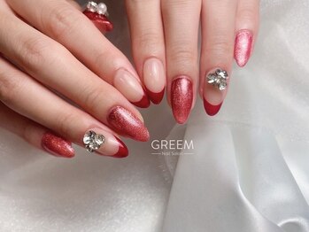 グリーム(GREEM)/赤フレンチネイル
