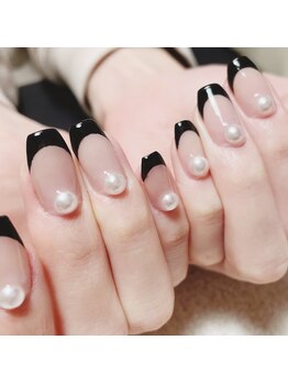 アンジェローズ ネイルプラス(Ange Rose nail+)/フレンチ×パール