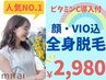 【先着5名様】全身脱毛(顔脱毛・VIO込)+今だけ!高濃度ビタミンC導入付 ¥2,980