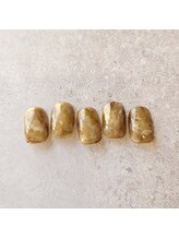 マノ(mano)/くすみカラーニュアンスネイル