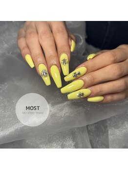 モストネイル 五日市店(MOST nail)/今年トレンドのレモンイエロー