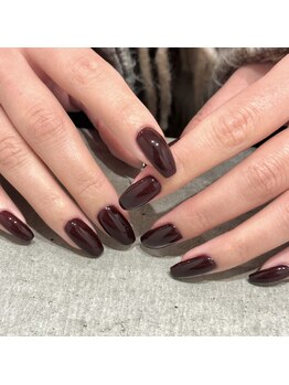 ワンカラー/ボルドー/秋