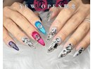 フラッシュネイルツイードネイル