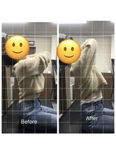 ナオル整体 センター南院(NAORU整体)/背骨の反り具合のBefore After