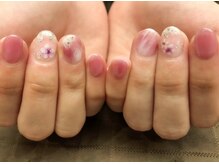 プラハネイル(+HER 美甲)/桜×ニュアンス