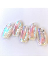 ネイルアンドまつげ リュフェール 五反田(Nail Lufaire)/氷ネイル×パウダー