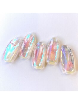 ネイルアンドまつげ リュフェール 五反田(Nail Lufaire)/氷ネイル×パウダー