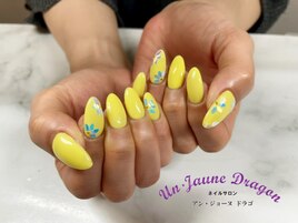 【自爪ネイル】イエローネイル