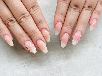 ネイルサロン ドゥ(Nail Salon Doux)/【ほり】春のチークネイル